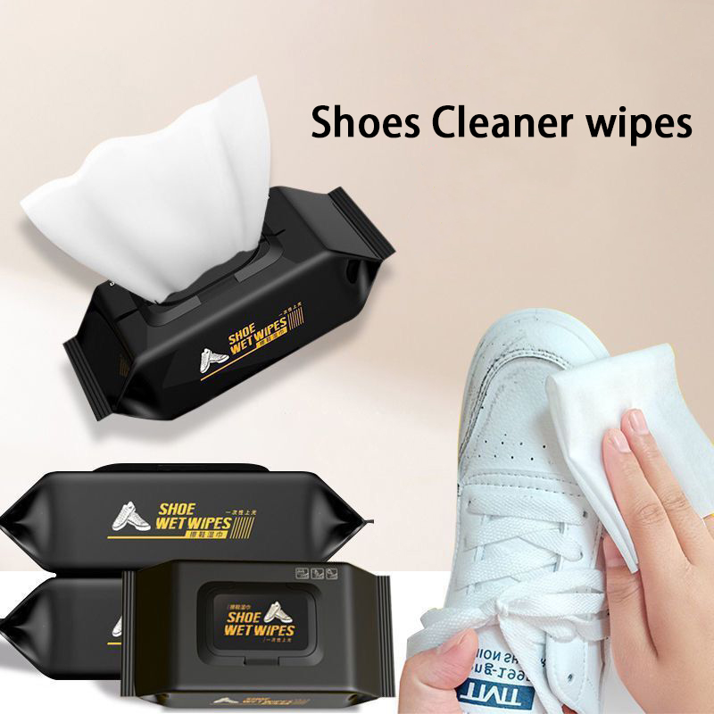 Sneaker Care Wipes - 靴クリーナーワイプスニーカークリーナーポータブル使い捨て強力なクリーニングワイプ靴布白い靴に適用