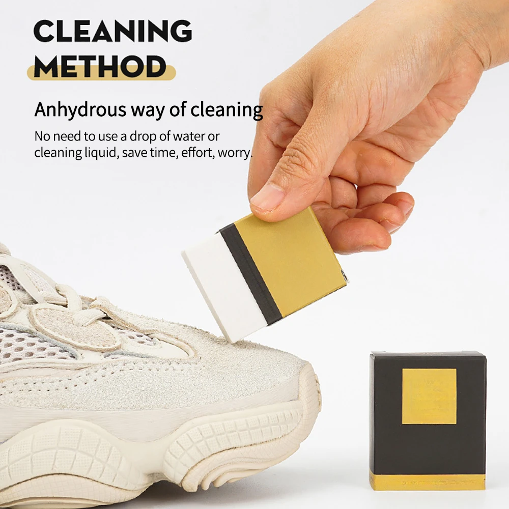 Sneaker Care Cleaner - 超強力クリーニング消しゴム 靴磨き消しゴム シューズブラシ ゴムブロック スエード シープスキン
