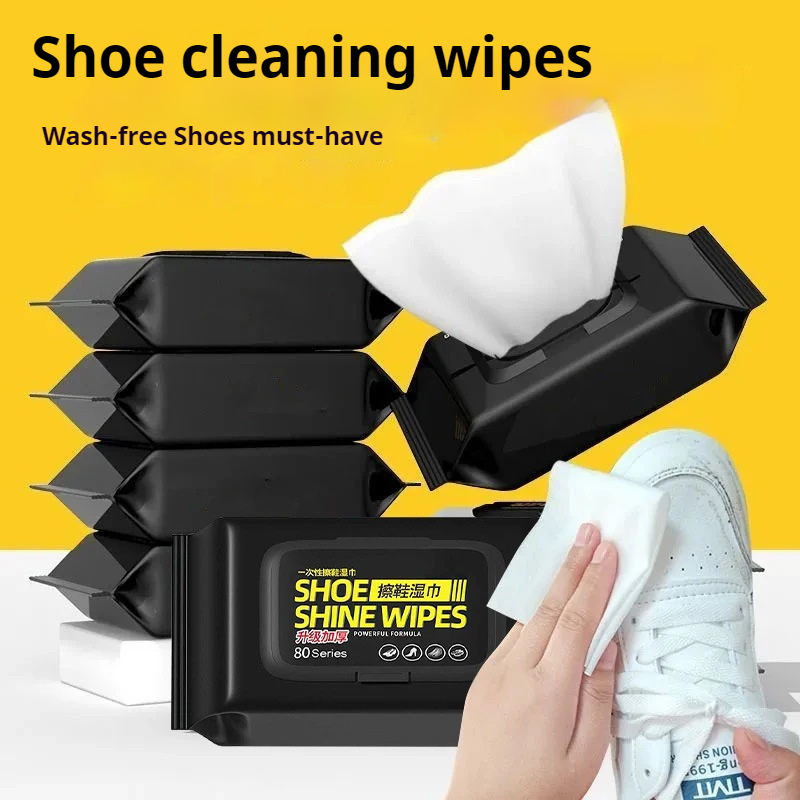 Sneaker Care Wipes - 強力な使い捨てスニーカークリーニングポータブル屋外靴クリーナーワイプクロス、白い靴スニーカークリーニングキット用