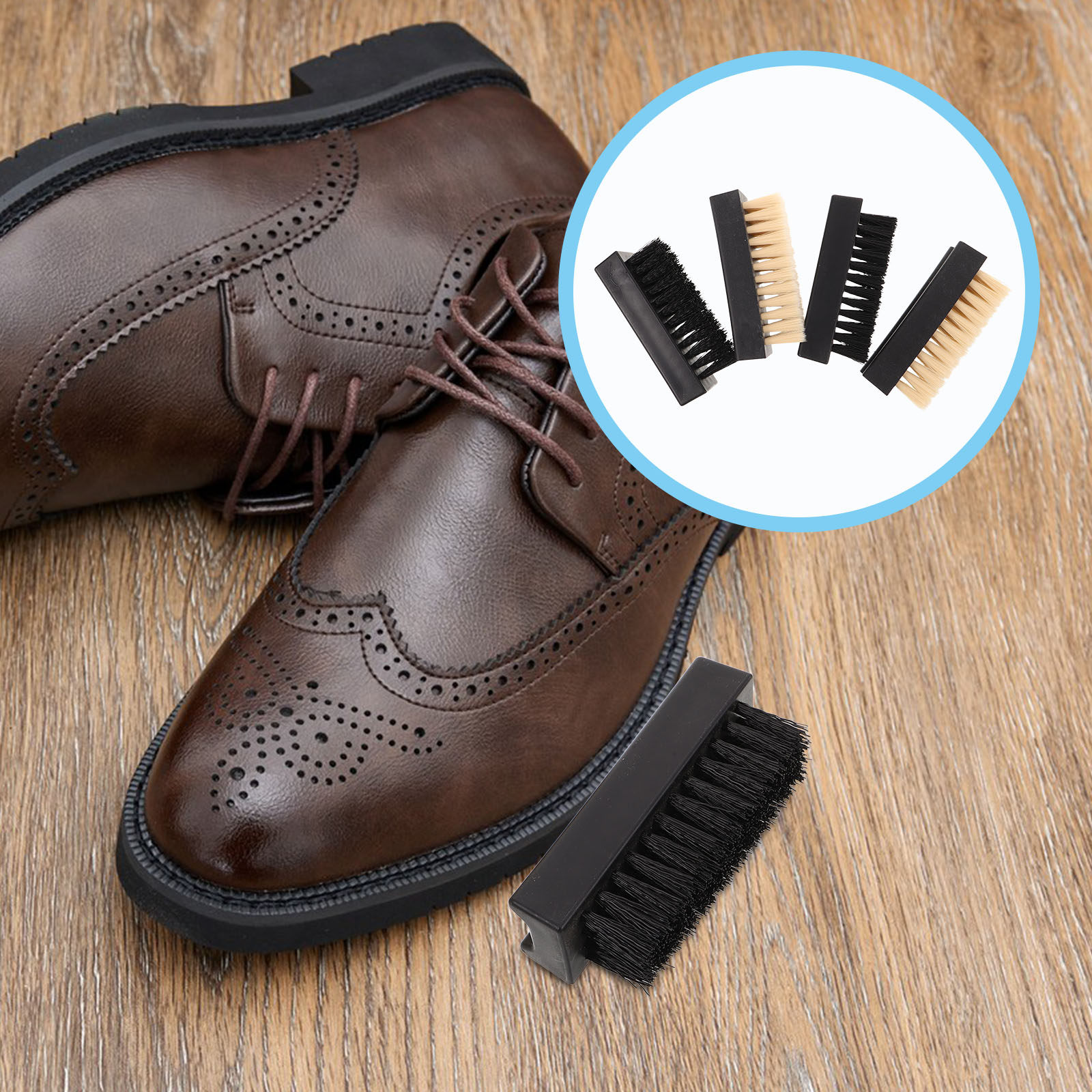 Sneaker Care Cleaner - 4個入りシューズブラシクリーナーセット 多機能ソフト＆ハードブラシ スニーカー・スエード・ブーツケア用ブラシツールセット