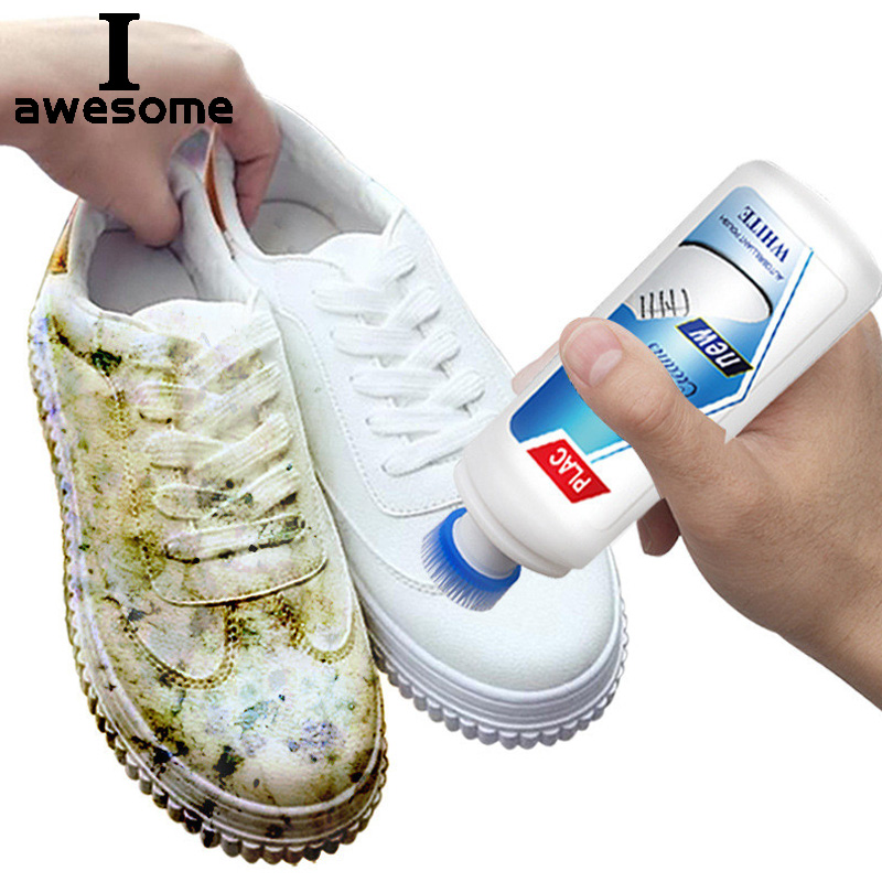 Sneakers Care - iawesome ホワイト靴クリーナーポリッシュクリーニングツールカジュアル革靴スニーカー靴ブラシスポンジ用品マジックリフレッシュ