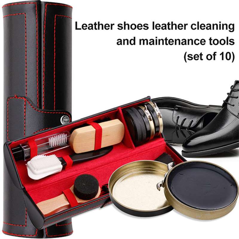 Sneaker Cleaning Kit - 革靴磨きセット ブラシ クリーニングキット 光沢を保つ クリーニングツール 革靴ケアキット