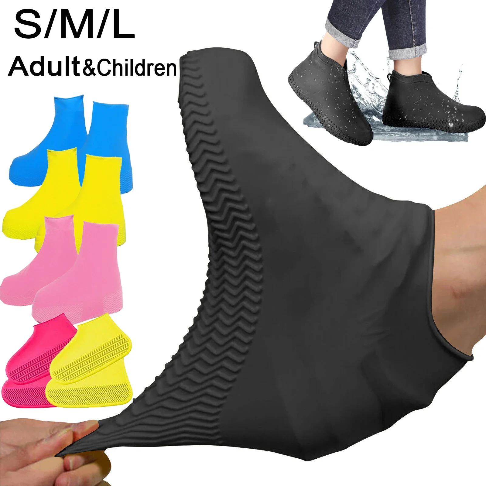 防水靴カバーシリコン滑り止めレインブーツユニセックススニーカ - Sneaker Case のレビューと価格